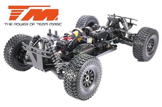 Car - 1/8 XL Electric - 4WD Desert Truck - RTR - 2500kv Brushless Motor - 3-4S - Waterproof - Team Magic 4SETH Red/White