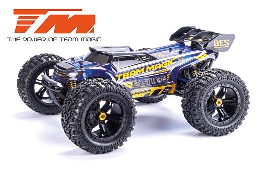 Team Magic - TM505010 - Auto - Monster Truck Electric - 4WD - RTR - Brushless 2200KV - 4S - Estingui - Team Magic E6 III BES+ Gold