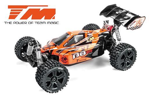 Team Magic - TM560011EH - Auto - 1/8 Elektrisch - 4WD Buggy - RTR - 2500kv Brushless Motor - 4S - Wasserdicht - Team Magic B8ER Orange/Schwarz