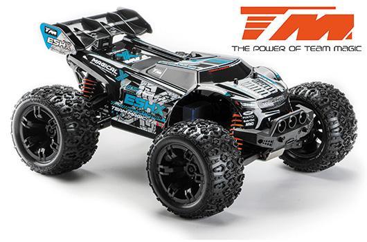 Team Magic - TM510006B - Auto - 1/10 Racing Monster Elettrico - 4WD - RTR - Brushless 4S - Estingui - Team Magic E5 HX 4S - Nero/Blu