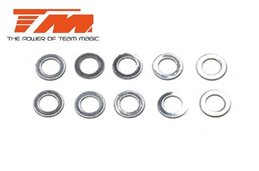 Team Magic - TM130145 - Rondelles -  6.05 x  9.5 x 0.4mm (6 pces)