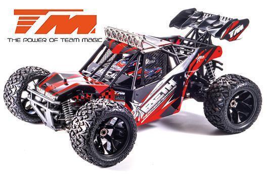 Team Magic - TM560017RH - Voiture - 1/8 XL Electrique - 4WD Camion du désert - RTR - 6S - Etanche - Team Magic 6SETH Rouge