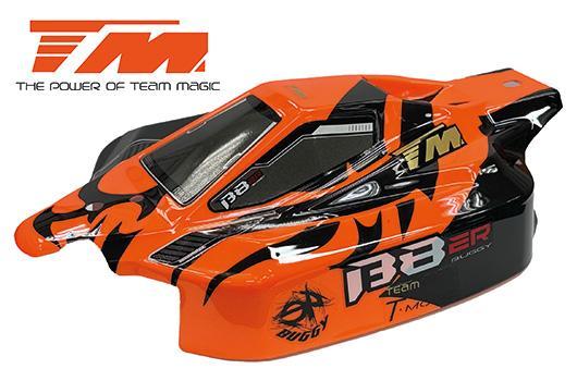 Team Magic - TM561448OBK - Body - 1/8 Buggy - Painted - B8ER - Orange/Black