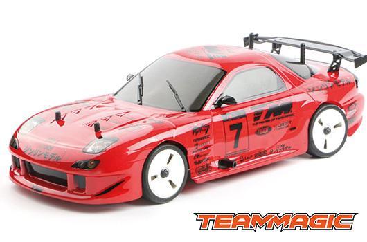 Team Magic - TM503017-RX7JR - Car 1/10 Electric, 4WD, Drift, RTR, Team Magic E4D-MF RX7 Red