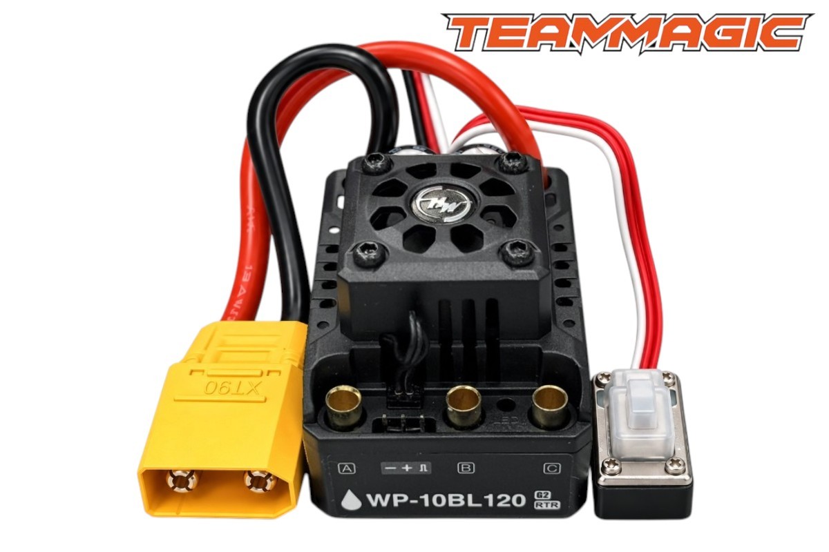 Team Magic - TM191031G2 - Regolatore elettronico di velocità - Brushless - THOR MAX-10 - ESC - Impermeabile - 120 A - 7,4/14,8 V 2-4S