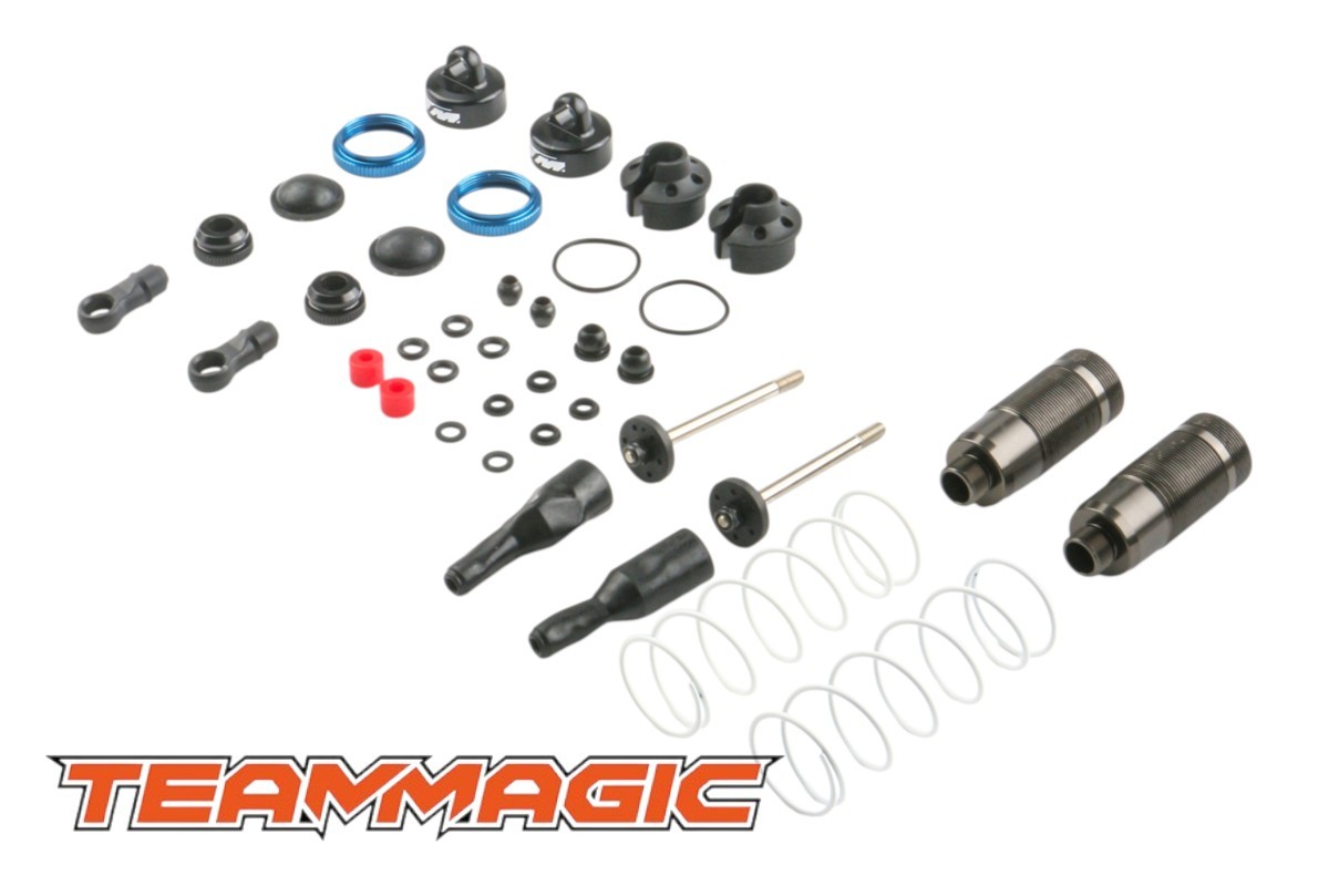 Team Magic - TM561601 - Pièce de rechange - B8ER II - Jeu d'amortisseurs en aluminium de 16 mm - Avant (2)