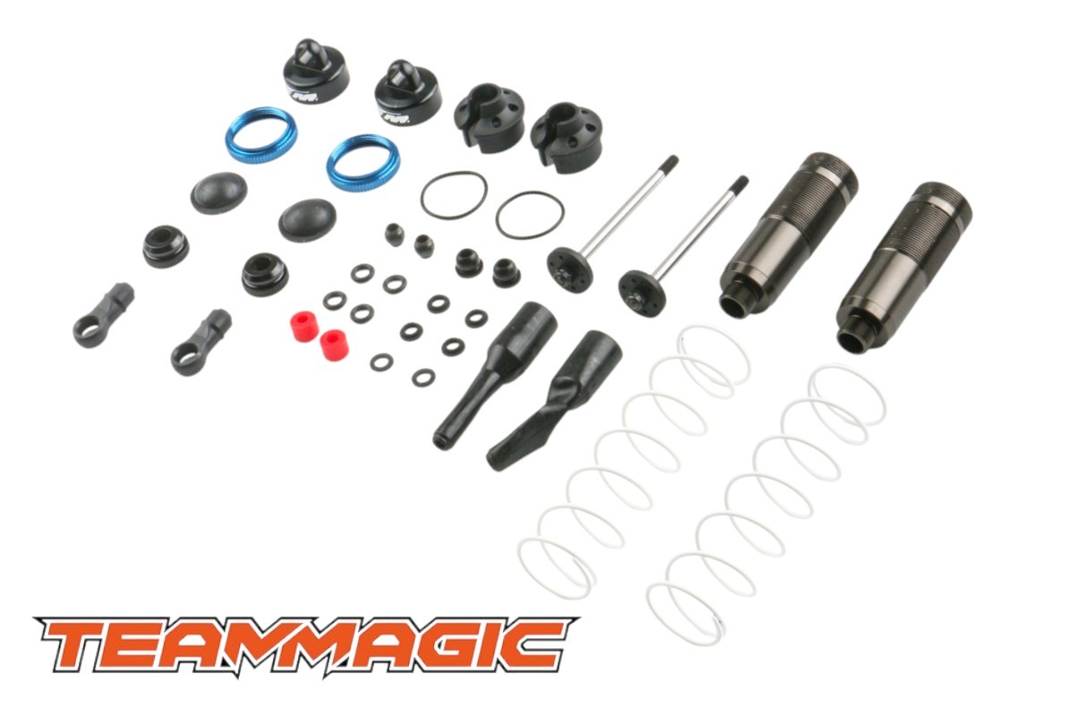 Team Magic - TM561602 - Pièce de rechange - B8ER II - Jeu d'amortisseurs en aluminium de 16 mm - Arrière (2)