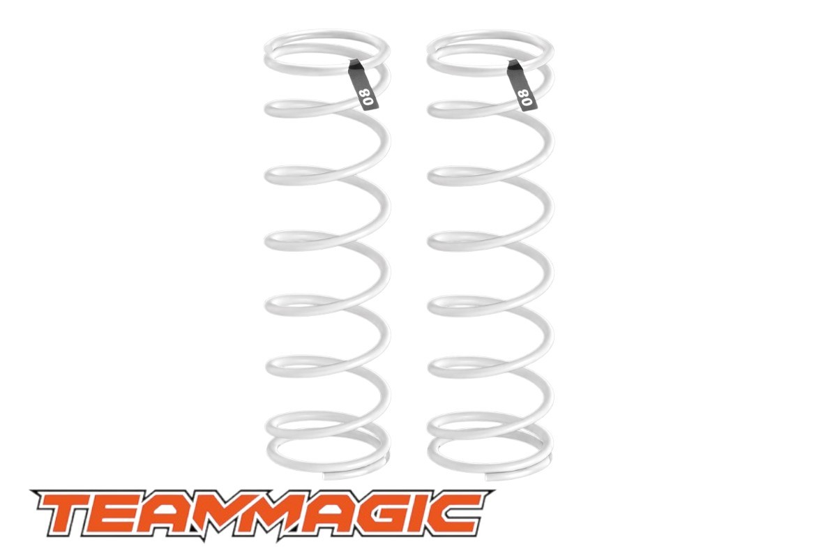 Team Magic - TM561604S - Ricambio opzionale - Molla per ammortizzatore posteriore da 16 mm (20,5 x 86 mm) - Morbida (2)