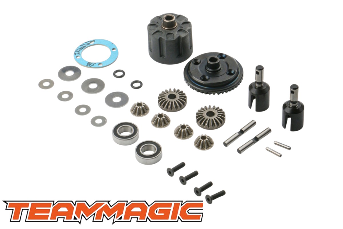 Team Magic - TM561605 - Ricambio - B8ER II - Set completo differenziale B8ER II (anteriore/posteriore)