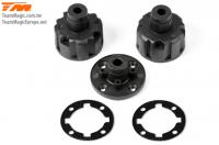 Spare Part - G4JS/JR/D - Differential Case (2 pcs), Differential Case Cover (1 pc) and Gasket (2 pcs)