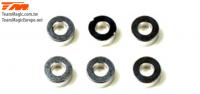 Washers - 3.1 x 6.5 x 3mm Aluminum (6 pcs)