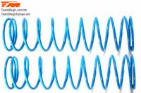 Pièce détachée - Ressort d'amortisseur Long 75mm (1.5mm) - Bleu (2 pces)