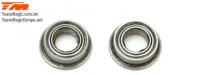 Ball Bearings - metric -  4x 7x2.5mm - Flanged (2 pcs)