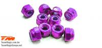 Dadi - M3 autobloccante - Alluminio - Purple (10 pzi)