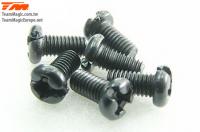 Screws - Button Head - M3 x  6mm (6 pcs)