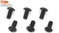 Screws - Button Head - Hex (Allen) - M3 x  8mm (6 pcs)