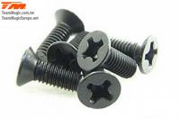 Screws - Flat Head - Self Tapping - 3 x 12mm (6 pcs)