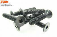 Screws - Flat Head - Hex (Allen) - M3 x 18mm (6 pcs)