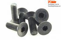 Screws - Flat Head - Hex (Allen) - M4 x  8mm (6 pcs)