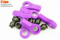 Ball Cups and Steel Ball - Purple - 6 pcs