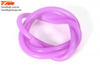Fuel tube silicone - 0.6m - transparent Purple 