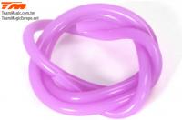 Fuel tube silicone - Large Flow (2.5mm) - 1m - transparent purple