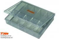 Plastic Box - Team Magic - Parts box - Adjustable - Great for Suspension Springs - 13 x 10 x 2.8cm