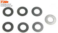 Washers -  7 x 13 x 0.1mm (3 pcs), 7 x 13 x 0.3mm (2 pcs) & 7 x 13 x 0.5mm