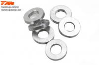 Washers -  3 x 6 x 1mm Aluminum (6 pcs)