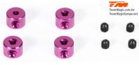 Stoppers - Aluminum - Purple (4 pcs)