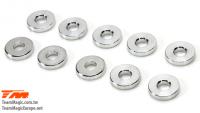 Washers - 3 x 7.5 x 1.5mm Aluminum (10 pcs)