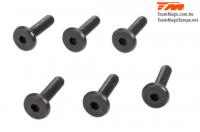 Screws - Flat Head - M3 x 12mm - Servo Mount (6 pcs)