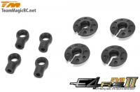 Spare Part - E4RS II EVO / E4RS III / E4RS4 - Low CG - Shock Ball End and Nylon Set (4 pcs)