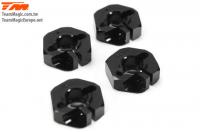 Option Part - E4RS/JS/JR II / E4RS III / E4RS4 - Aluminum 7075 - Hex Wheel Adapter -0.75mm (4 pcs)