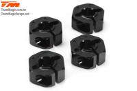 Option Part - E4RS/JS/JR II / E4RS III / E4RS4 - Aluminum 7075 - Hex Wheel Adapter +0.75mm (4 pcs)