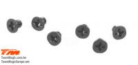 Screws - Flat Head - M3 x  4mm (6 pcs)