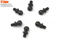 Spare Part - E4 - 5x4mm Ball Stud - Black (6 pcs)