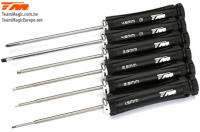 Tool Set - Team Magic Black Magic RC - 1.5 / 2 / 2.5 / 3mm, Phillips and Flat screwdrivers