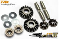 Option Part - E4RS II EVO / E4JS/JR II / E4RS III / E4RS4 - Differential Metal Bevel Gear Set (4+2)