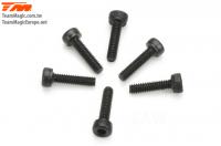 Screws - Cap Head - Hex (Allen) - M2 x  8mm (6 pcs)