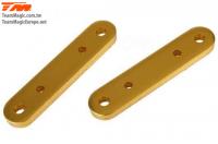 Pièce Option - E6 Trooper / Trooper II / E6 III - Aluminium anodisé Gold  - Support de bras de suspension inférieur (2 pces)