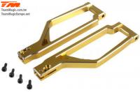 Tuningteil - E6 Trooper / Trooper II / E6 III - Aluminium Gold eloxiert - Querlenker oben (2 Stk.)