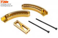 Option Part - E6 Trooper / Trooper II / E6 III - Aluminum Gold anodized - Fifth Wheel Adjusting Mount (Wheelie Bar)