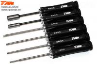 Tool Set - Team Magic Black Magic RC - Hex Wrench 1.5 / 2 / 2.5 / 3mm HEX screwdrivers and 5.5 / 7.0 socket drivers