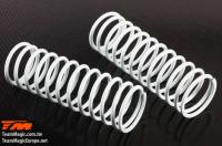 Spare Part - M8JS/JR/B8ER - Front 18x66mm Shock Spring - White #10 Medium (2 pcs)