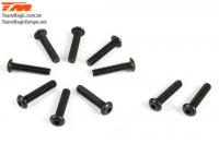 Screws - Button Head - Hex (Allen) - M2.5 x 12mm (10 pcs)