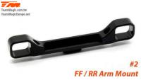 Pièce détachée - E4RS III / E4RS4 - Aluminium 7075 - Support de suspension FF/RR "0" #2