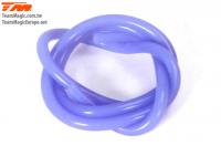 Fuel tube silicone - 0.6m - transparent blue