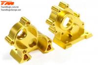 Pièce détachée - E6 III - Aluminium anodisé Gold - Boitier de transmission central usiné CNC