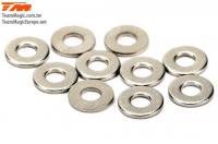 Washers -  2.6 x 6 x 0.7mm (10 pcs)